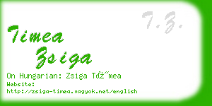 timea zsiga business card